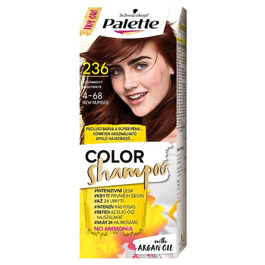 Schwarzkopf Palette Color Shampoo hajszínező 4 68 gesztenye (236)