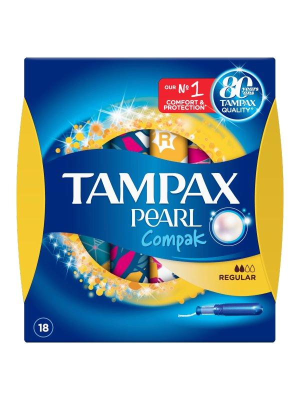 Tampax Tampon compak pearl regular, 8 db