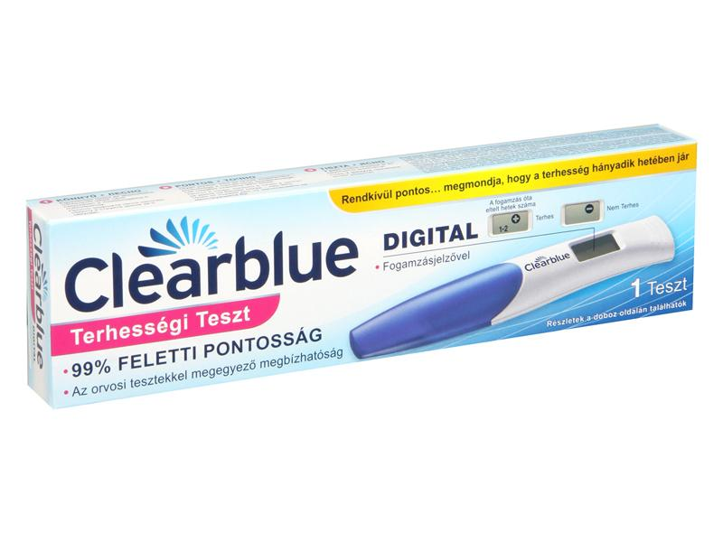 Clearblue Digitális Terhességi Teszt Fogamzásjelzovel 1 Db