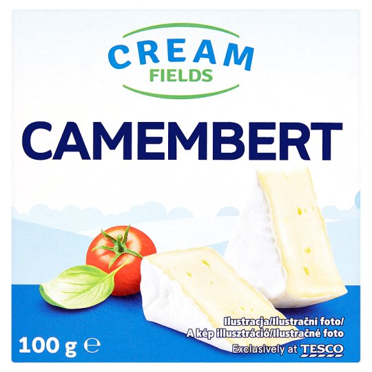 Cream Fields Camembert érlelt, fehér nemespenésszel bevont, lágy, zsíros sajt 100 g