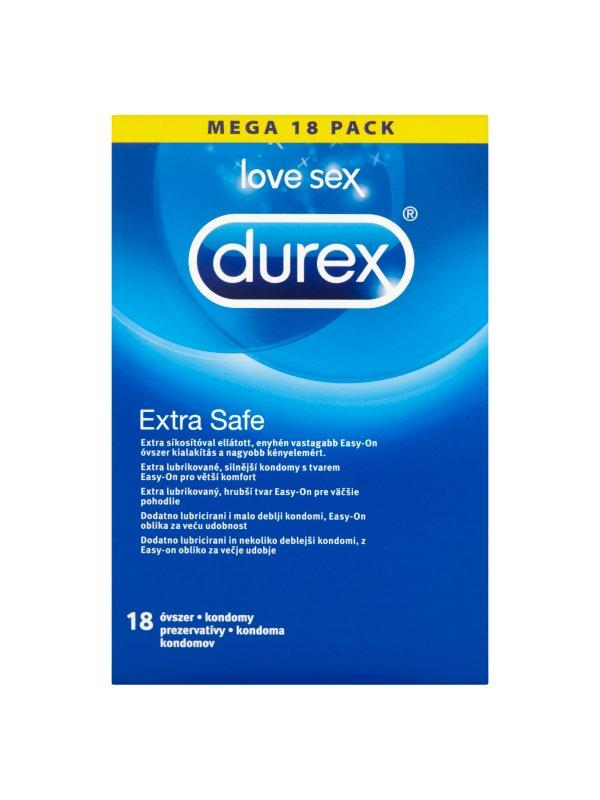 Durex Óvszer Extra Safe, 18 db
