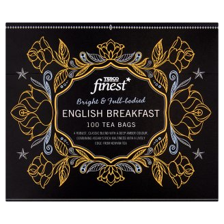 Tesco Finest English Breakfast filteres fekete tea 100 filter 250 g
