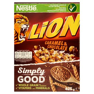 Nestlé Lion karamellás, csokoládés ropogós gabonapehely 425 g