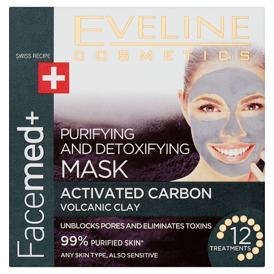Eveline Cosmetics Facemed+ tisztító és detoxikáló arcmaszk 50 ml