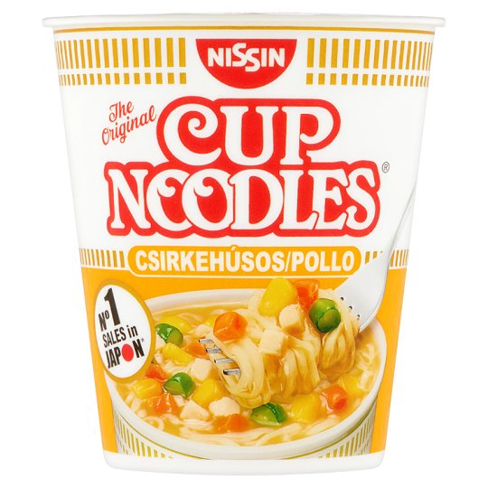 Nissin Cup Noodles instant tésztaleves csirkehús ízesítéssel 63 g