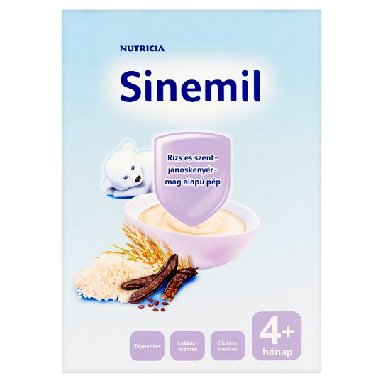 Milumil Sinemil rizs és szentjánoskenyérmag alapú pép 4 hónap+ 600 g