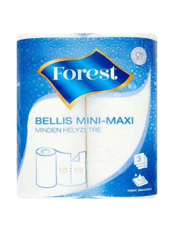 Forest Bellis mini maxi papírtörlő 2 tekercs 3 rétegű, 2 db