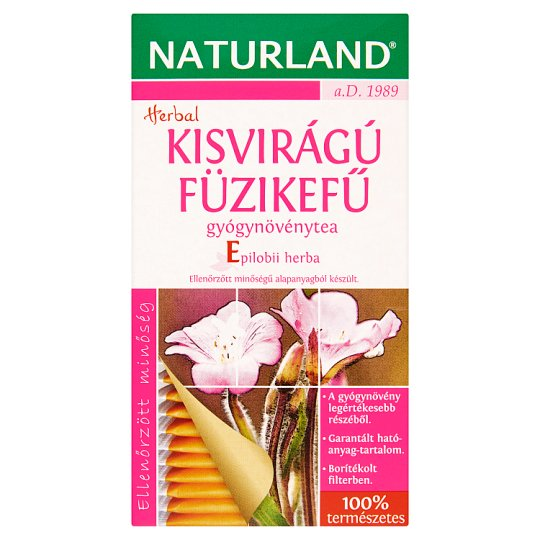Naturland Herbal kisvirágú füzikefű gyógynövénytea 25 filter 25 g