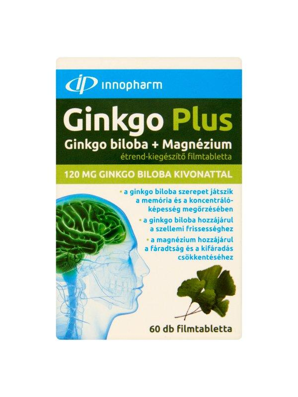 Innopharm Ginko Biloba+Magnézium tabletta, 60 db