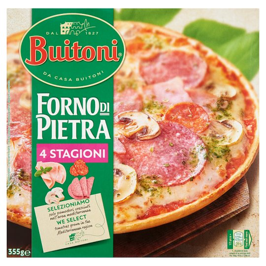 Buitoni Forno di Pietra gyorsfagyasztott Négy Évszak pizza 355 g