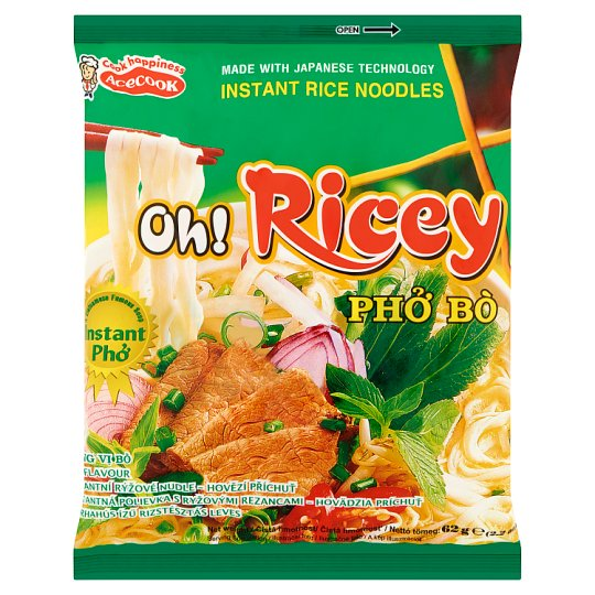 Oh! Ricey marhahús ízű rizstésztás leves 62 g