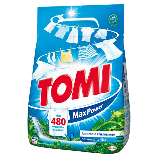 Tomi Max Power Amazónia Frissessége mosószer 20 mosás 1,4 kg