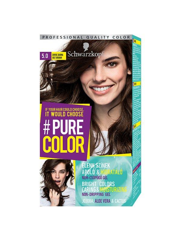 Schwarzkopf #Pure Color #Pure Color tartós hajfesték 5.0 enyhe barna, 1 db