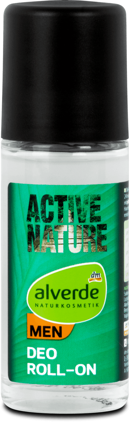 alverde MEN Deo roll on, Active Nature, 50 ml
