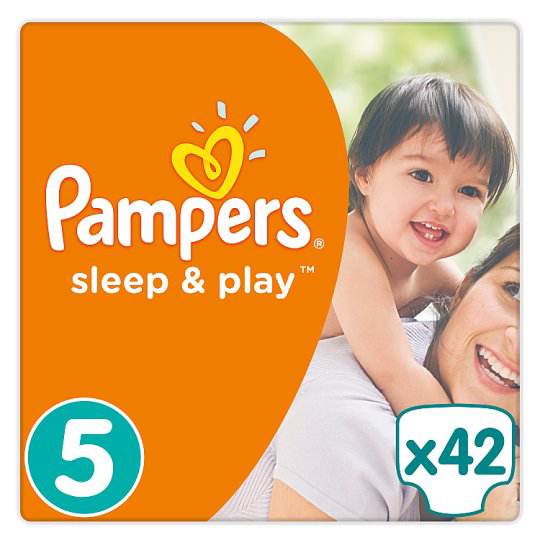 Pampers Sleep & Play Pelenka, 5 Ös Méret (Junior), 42 Darabos Kiszerelés