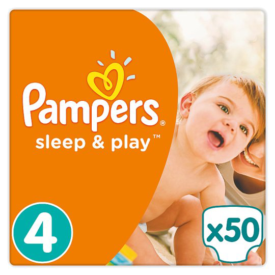 Pampers Sleep & Play 4 As Méret (Maxi), 50 Pelenka