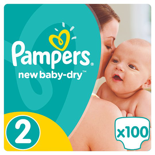 Pampers New Baby Dry Pelenka 2 es Méret (Mini), 100 Darabos Kiszerelés