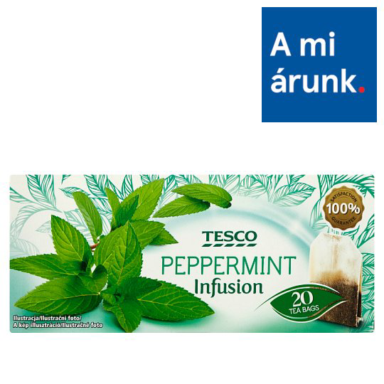 Tesco Peppermint Infusion filteres borsmenta tea 20 filter 40 g