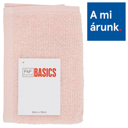F&F Home Basics rózsaszín arctörlő 30 cm x 30 cm