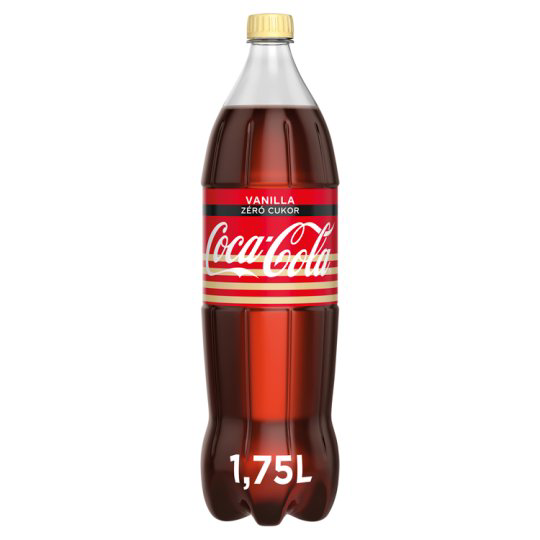 Coca Cola Zero Vanilla colaízű energiamentes szénsavas üdítőital vanília ízesítéssel 1,75 l