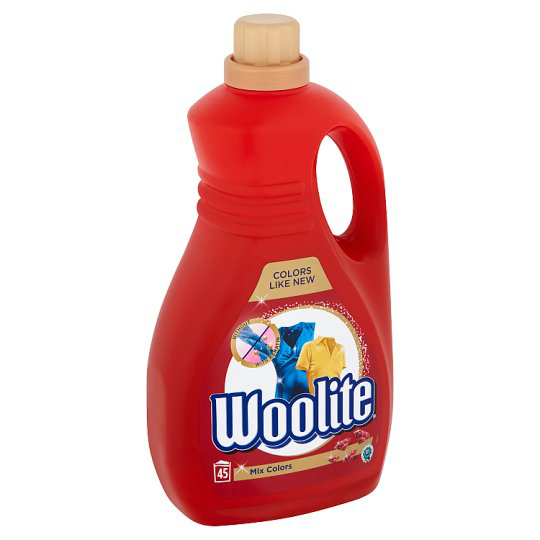 Woolite Mix Colors keratinos folyékony mosószer színes ruhákhoz 45 mosás 2,7 l