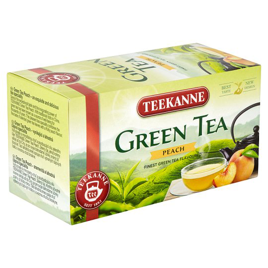 Teekanne őszibarack ízesítésű zöld teakeverék 20 filter 35 g