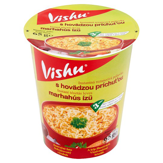 Vishu marhahús ízű instant tésztás leves 65 g