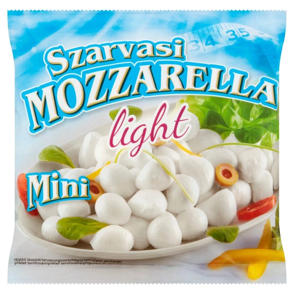 Szarvasi Mozzarella Mini Light félzsíros lágy sajt 100 g