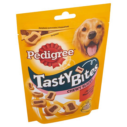 Pedigree Tasty Bites jutalomfalat kutyák számára marhahússal 155 g
