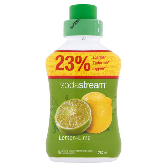 Sodastream citrom lime ízű szörp cukorral és édesítőszerrel 750 ml