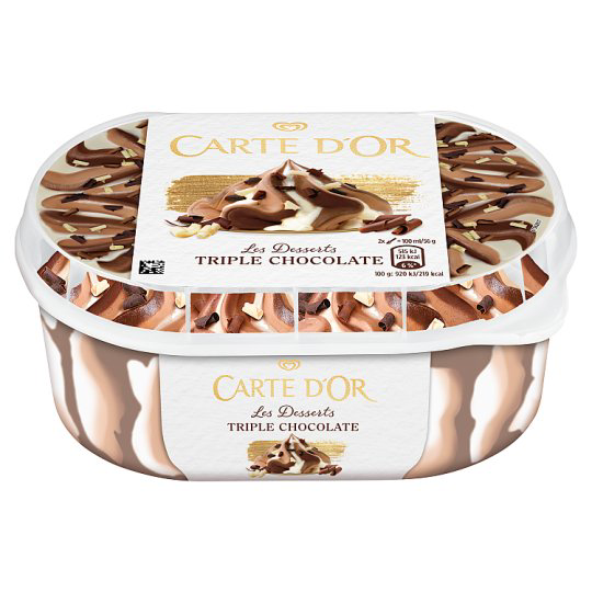 Carte D'Or Carte D'Or Tripla Csokoládés Jégkrém 900 ml