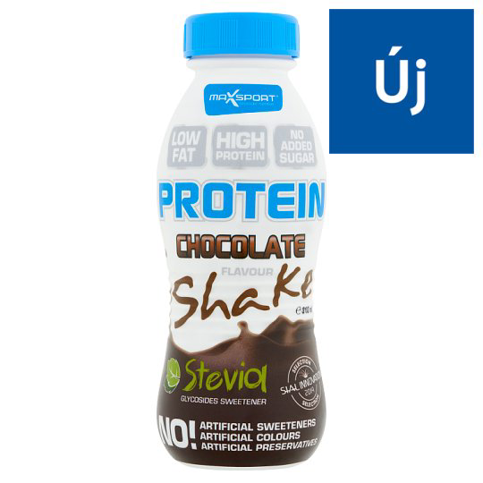 MaxSport Protein Shake zsírszegény, csokoládé ízű shake édesítőszerrel 310 ml