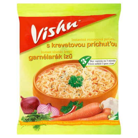 Vishu garnélarák ízű instant tésztás leves 60 g