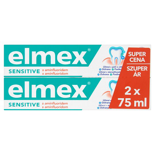 elmex Sensitive fluoridos fogkrém 2 x 75 ml