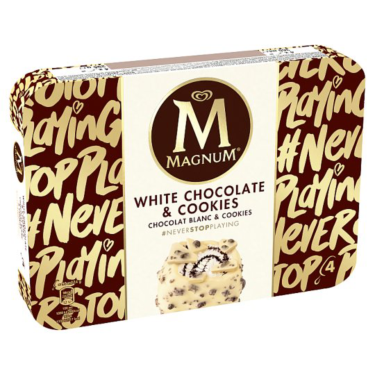  Magnum Multipack Fehércsokoládé & Keksz jégkrém 4 x 90 ml