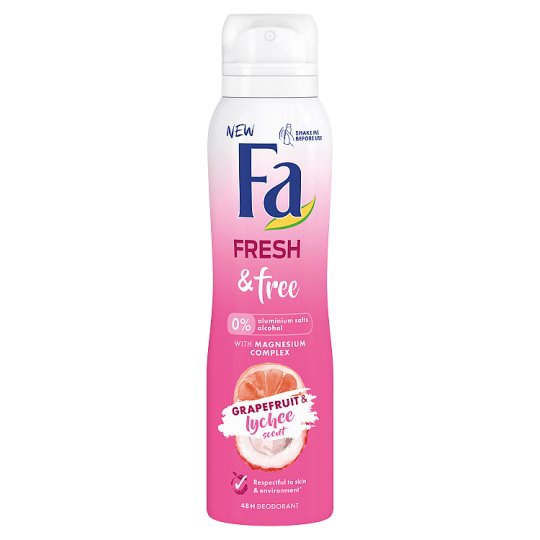 Fa Fresh & Free Grapefruit & Licsi deospray 150 ml
