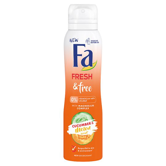 Fa Fresh & Free Uborka & Sárgadinnye deospray 150 ml