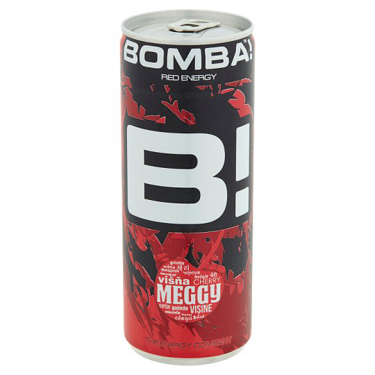 Bomba! koffeintartalmú meggy ízű szénsavas ital 250 ml