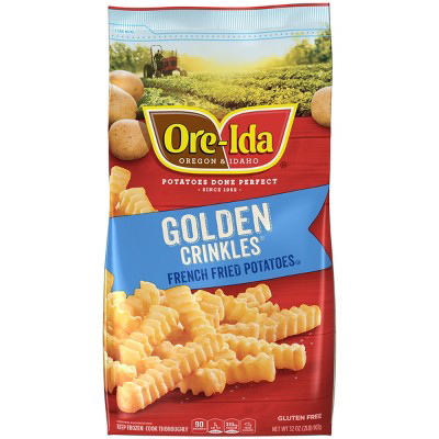  Ore Ida Golden Crinkles Frozen French Fries  32oz