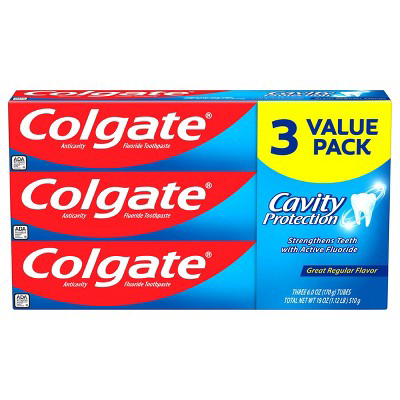 Colgate Colgate Cavity Protection Fluoride Toothpaste 6oz/3pk