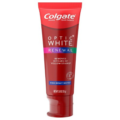 Colgate Colgate Optic White Renewal Teeth Whitening Toothpaste High Impact White 3oz