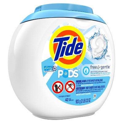 Tide Tide Pods Laundry Detergent Pacs Free & Gentle 42ct