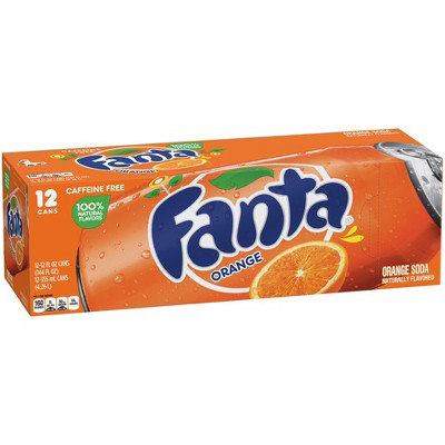 Fanta Fanta Orange Soda  12pk/12 fl oz Cans