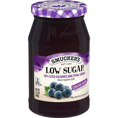 Smucker's Smucker's Low Sugar, Reduced Sugar Jelly, Concord Grape