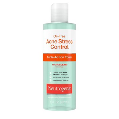 Neutrogena Neutrogena Oil Free Acne Stress Control Triple Action Toner  8 fl oz