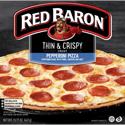  Red Baron Thin Crust Pepperoni Frozen Pizza  15.77oz