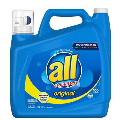 All All Ultra Stain Lifter HE Liquid Laundry Detergent  150oz