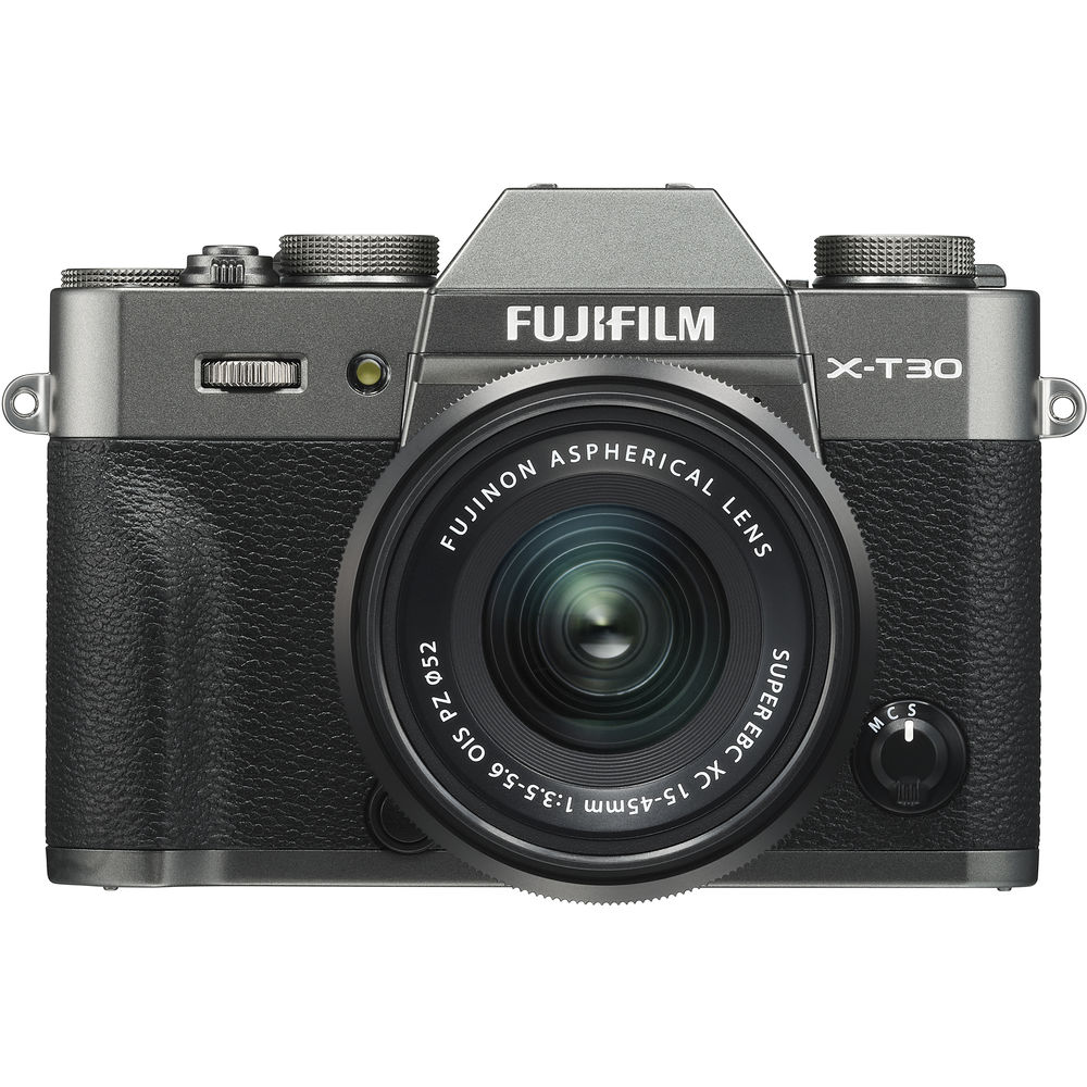X T30 Mirrorless Digital Camera with 15 45mm Lens (Charcoal Silver)