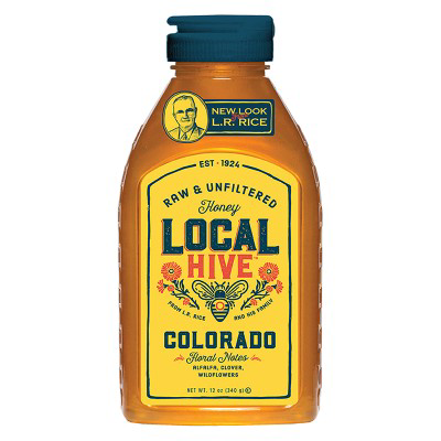LOCAL HIVE Rice's Local Hive Colorado Raw & Unfiltered Honey 12oz