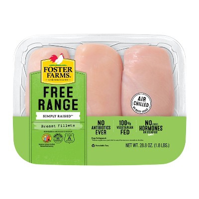  Foster Farms Boneless & Skinless Chicken Breast  1.8lbs